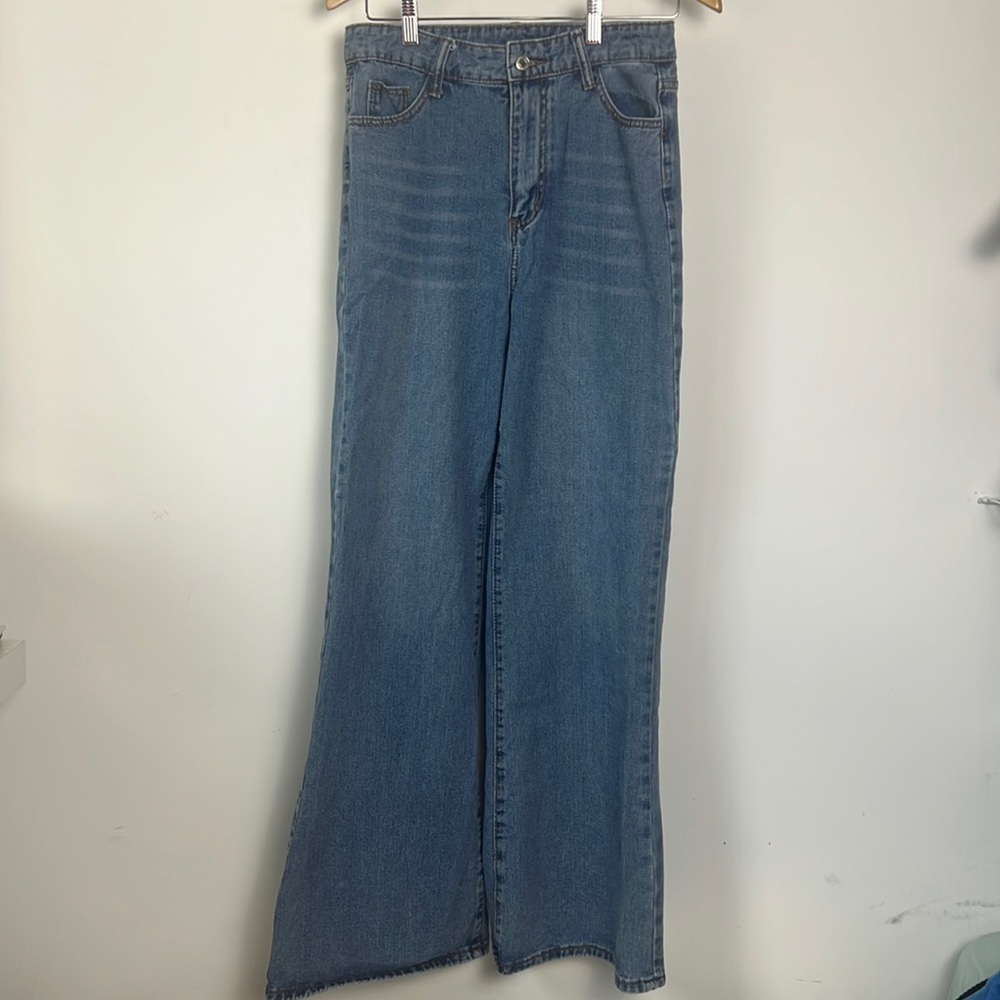 Shein wide flare jeans size medium